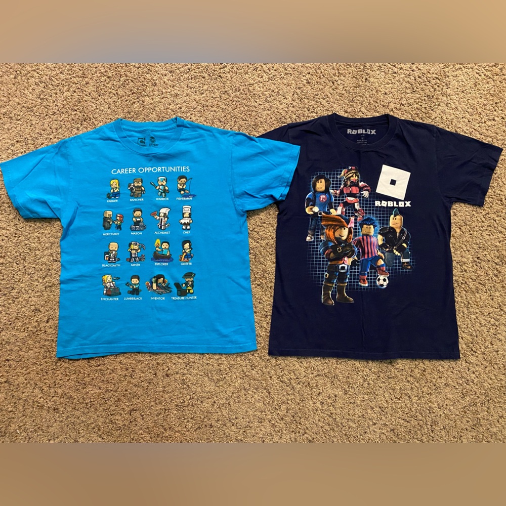 Minecraft & Roblox boys graphic t shirts